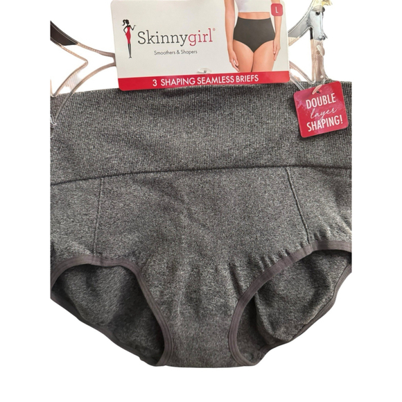 Skinnygirl Shaping Seamless Briefs Size Large 3 pair Style SG7074 MRSP $42 - Picture 5 of 7